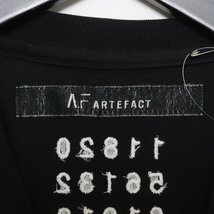 A.F ARTEFACT Over Size T-Shirts ブラック サイズ3 ag-3010-3-BK エーエフアーティファクト オーバーサイズ Tシャツ 半袖カットソー_画像3