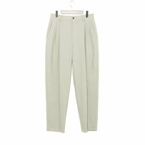 グラフペーパー GRAPHPAPER 21SS FINE WOOL TROPICAL PANTS タックパンツ グレー 1 /U