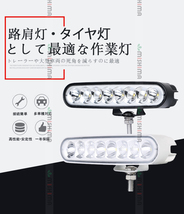 msm1940B 黒色 LEDワークライト led作業灯 40W タイヤ灯 補助灯 集魚灯 軽トラ 荷台灯 防水 バックランプ 混合光 拡散集光 12V 24V 1年保証_画像4