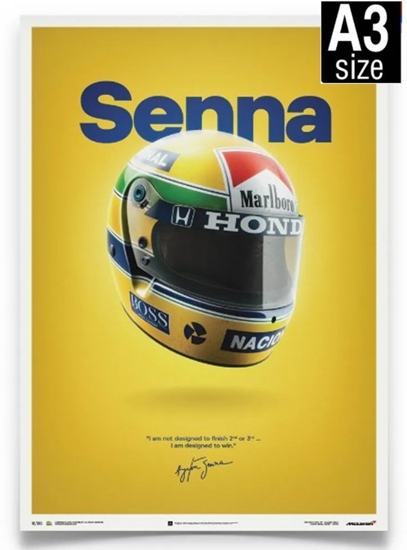 高価値 アイルトン・セナ特大ポスター(額入)AYRTON 日本代理店正規品