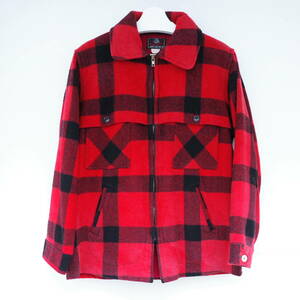 70s vintage JOHNSON バッファローチェック マッキーノジャケット 44L size Buffalo plaid Double Mackinaw Jacket