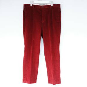 ブルックスブラザーズ コーデュロイ スラックス ハドソン W36xL30(実寸W38xL29) Brooks Brothers HUDSON Corduroy trousers Bordeaux