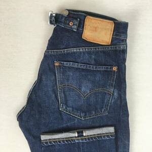 Levi's リーバイス S702-XX 10sMODEL 日本製 96年 デニム パンツ ジーンズ W30 L36 赤耳 復刻 セルビッチ シンチバック サスペンダーボタン