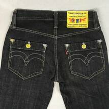 Levi's リーバイス 502 00502-0171 10年 ブラック デニム パンツ ジーンズ W28 L32 ジップフライ ユーズド加工_画像4