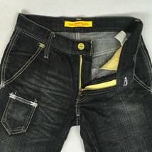 Levi's リーバイス 502 00502-0171 10年 ブラック デニム パンツ ジーンズ W28 L32 ジップフライ ユーズド加工_画像5