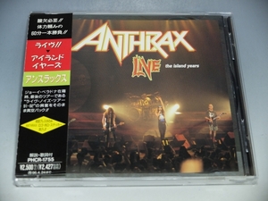 ○ ANTHRAX アンスラックス LIVE THE ISLAND YEARS ライヴ!! アイランド・イヤーズ 帯付CD PHCR-1755