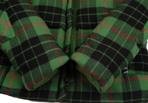 ジーンズポールゴルチエJean's Paul GAULTIER タータンチェックダウンジャケット 緑黒42 【レディース】_画像9