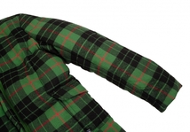 ジーンズポールゴルチエJean's Paul GAULTIER タータンチェックダウンジャケット 緑黒42 【レディース】_画像8