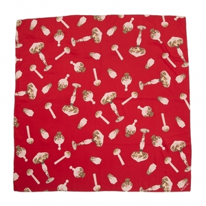  Ingeborg INGEBORG ceramics print scarf red [ lady's ]