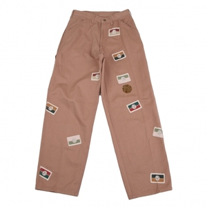  Karl ад mKarl Helmut хлопок футбольный мяч вышивка patch painter's pants розовый S [ мужской ]