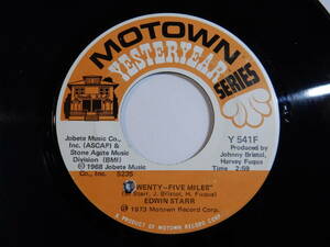 Edwin Starr Twenty-Five Miles Motown US Y 541F 200947 SOUL FUNK ソウル ファンク レコード 7インチ 45