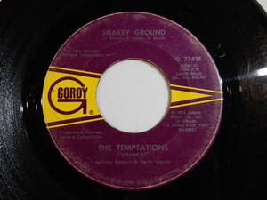 Temptations Shakey Ground / I'm A Bachelor Gordy US G 7142F 200978 SOUL ソウル レコード 7インチ 45