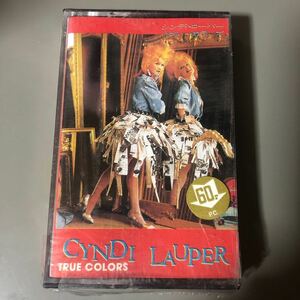 シンディ・ローパー　TRUE COLORS 輸入盤カセットテープ▲【シールド新品】