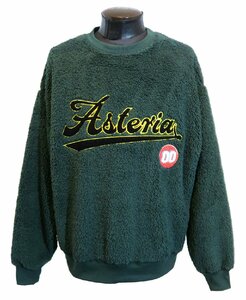 新品 Lサイズ ボアトレーナー サガラ刺繍 3510 70 緑 グリーン GREEN メンズ 厚手のセーター 大きなサイズ ビッグサイズ ロゴ入り