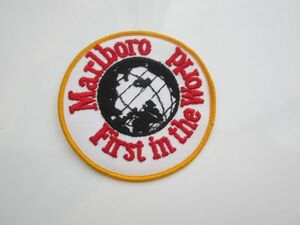 ビンテージ Marlboro First in the World マルボロ タバコ ワッペン/自動車 整備 レーシング スポンサー 企業 ワールド チャンピョン 80