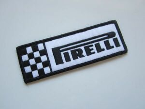 ビンテージ チェッカーフラッグ レース旗 Pirelli ピレリ タイヤ ワッペン/自動車 バイク カー用品 レーシング F1 ② 94