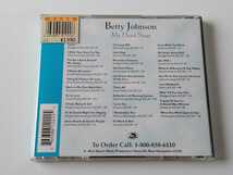 Betty Johnson / My Heart Sings CD BLISS TAVERN MUSIC 品番なし ベティ・ジョンソン,95年リリース作品,Metropolitan Jazz Quartet,希少盤_画像2