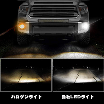 For 2005~2011 タコマ 2007~2013 タンドラ 2008~2015 セコイア ソララ LED フォグランプ ブラケット付き DOT認定品 ブラック 左右組み_画像5