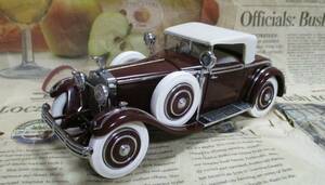 * ultra rare out of print * Franklin Mint *1/24*1925 Hispano-Suiza H6B Kellner dark red wine 