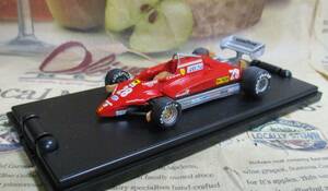 ★レア絶版*HI-FI*1/43*Ferrari 126C2 #28 1982 Italian GP*Mario Andretti*フェラーリ≠BBR