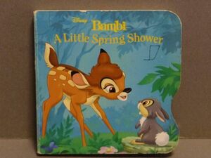  иностранная книга книга с картинками Disney Bambi little spring shower....