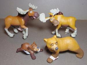  Disney Brother Bear PVC figure 4 kind set BULLYLAND