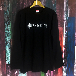 送込　BERETTA　ベレッタ92　長袖Tシャツ　黒　Mサイズ