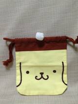 ポムポムプリン フェイス巾着袋 2011年 【Sanrio/サンリオ】 きんちゃく,ふくろ_画像1