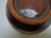 c258-60 臙脂釉 湯飲み 在刻 直径6.5センチ 高さ7.5センチ _画像5