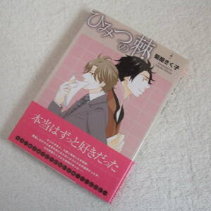 帯付き　『 ひみつの棘 』菊屋きく子 ◆ 大洋図書 ミリオンコミックス