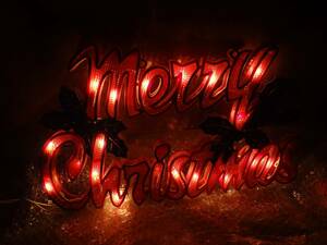 * Christmas. production in the display!*me Lee Christmas / illumination signboard *
