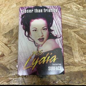 eHIPHOP,R&B MS. LYDIA FEAT SURFACE - CLOSER THAN FRIENDS single,RARE TAPE secondhand goods 