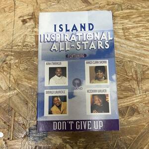 エ HIPHOP,R&B ISLAND INSPIRATIONAL ALL-STARS - DON'T GIVE UP シングル TAPE 中古品