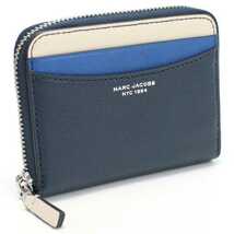 マーク・ジェイコブス MARC JACOBS THE ZIP AROUND WALLET 小銭入れ S167L03FA22　455 BLUE SEA MULTI ブルー系_画像1