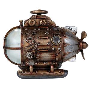  steam punk manner Nautilus eks number sub marine (. water .) fantasy ornament change LED light attaching carving image sculpture ( imported goods )