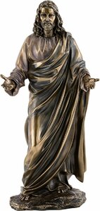 神の御子 イエス・キリスト彫像 ブロンズ風アート彫刻 高さ 約28ｃｍ 救世主の置物コレクション プレゼント（輸入品