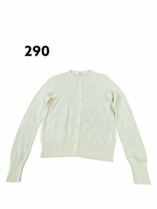 UNIQLO ユニクロ カシミア 100％ 長袖 カーディガン レディース S ホワイト系 アイボリー 羽織 No.290