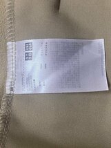 美品 UNIQLO ユニクロ スムースヤーン フリース ノーカラー ファー ジャケット レディース XL ショートコート ベージュ系 アウター No.376_画像6