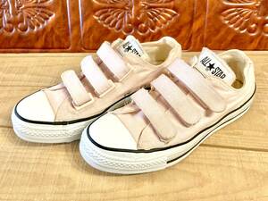 ★☆90s!USA!レア!コンバース ALL STAR V-3 ピンク 4.5 23.5cm converse オールスター チャック マジックテープ ビンテージ 223☆★