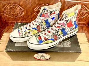 ★☆希少レア!!コンバース ALL STAR アメコミ Hi 8 26.5cm converse オールスター アメリカンコミック ビンテージ デッド 221☆★