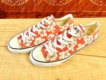 ★☆希少レア!コンバース ALL STAR ELBA アロハ 白/赤 26.5cm converse オールスター エルバ ハイビスカス 花柄 デッド ビンテージ 212☆★_画像1