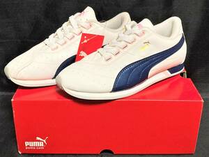 ★☆希少レア!!プーマ コルシカ 8 24.5cm 白/紺 PUMA 345184 02 ホワイト/インシグニアブルー/チンツローズ デッド ビンテージ 207☆★