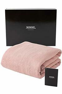 ナイスデイ シルク 毛布 ピンク シングル (140×200cm) シルク100%(毛羽部分) ブランケット 保湿性 しっとり なめらか NIKKE ニッケ 日本製