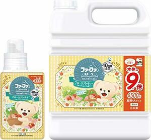 ファーファ 柔軟剤 ストーリー フルーツ パーティー フルーティ ムスク の香り 本体 (500ml) 1個 詰替 (4500ml) 1個