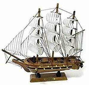 【southanshop】 帆船 模型 手作り 完成品 海賊船 インテリア 装飾 に (30cm)
