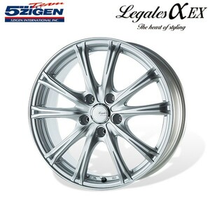 5ZIGEN ホイール LEGALESαEX メタリックシルバー 15×6.0J 5H PCD100 +45