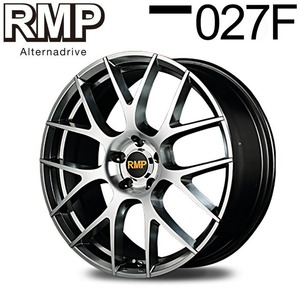 MID RMP 027F (ハイパーメタルコート/ミラーカット) アルミホイール 4本セット 18×8.0J 5H PCD114.3 +42