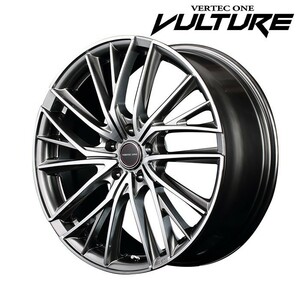 MID VERTECONE VULTURE ヴァルチャー (ハイパーシルバーポリッシュ) アルミホイール1本 18×7.0J 5H PCD100 +48