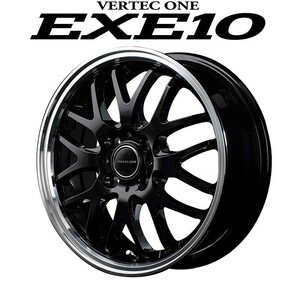 MID VERTEC ONE EXE10 エグゼテン (グロッシーブラック) アルミホイール1本 14×4.5J 4H PCD100 +45