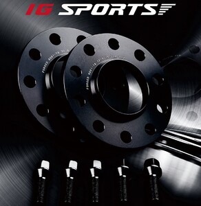 IG SPORTS ユーロスペーサー 2枚セット FIAT 厚み12 外径134 PCD98 8穴 ハブ径φ58.1 ネジM12X1.25 取付座60° 2面幅17 HUB付 付属ボルト